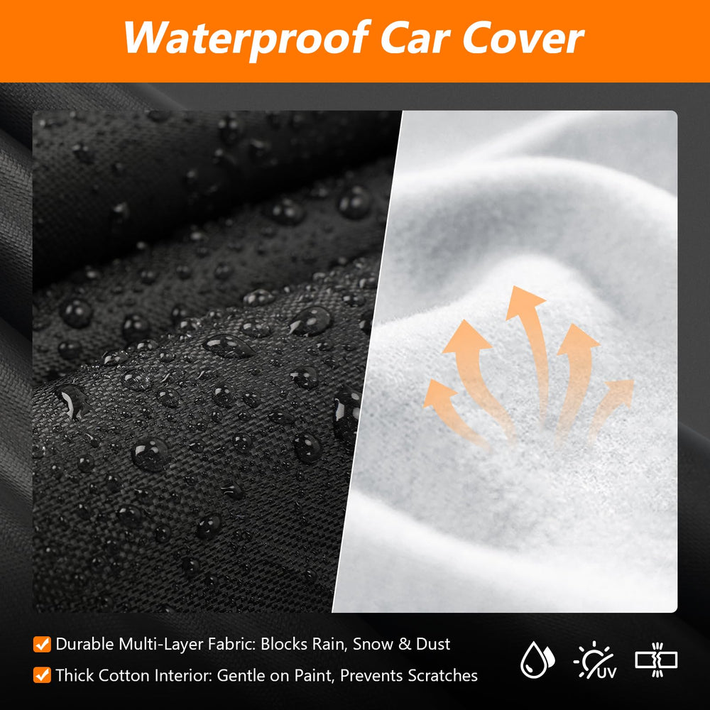 BIGACOVER Jeep CJ7 cover rear view guards against rain and debris