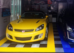 Big Floors GarageTrac modular design enables customizable layouts.