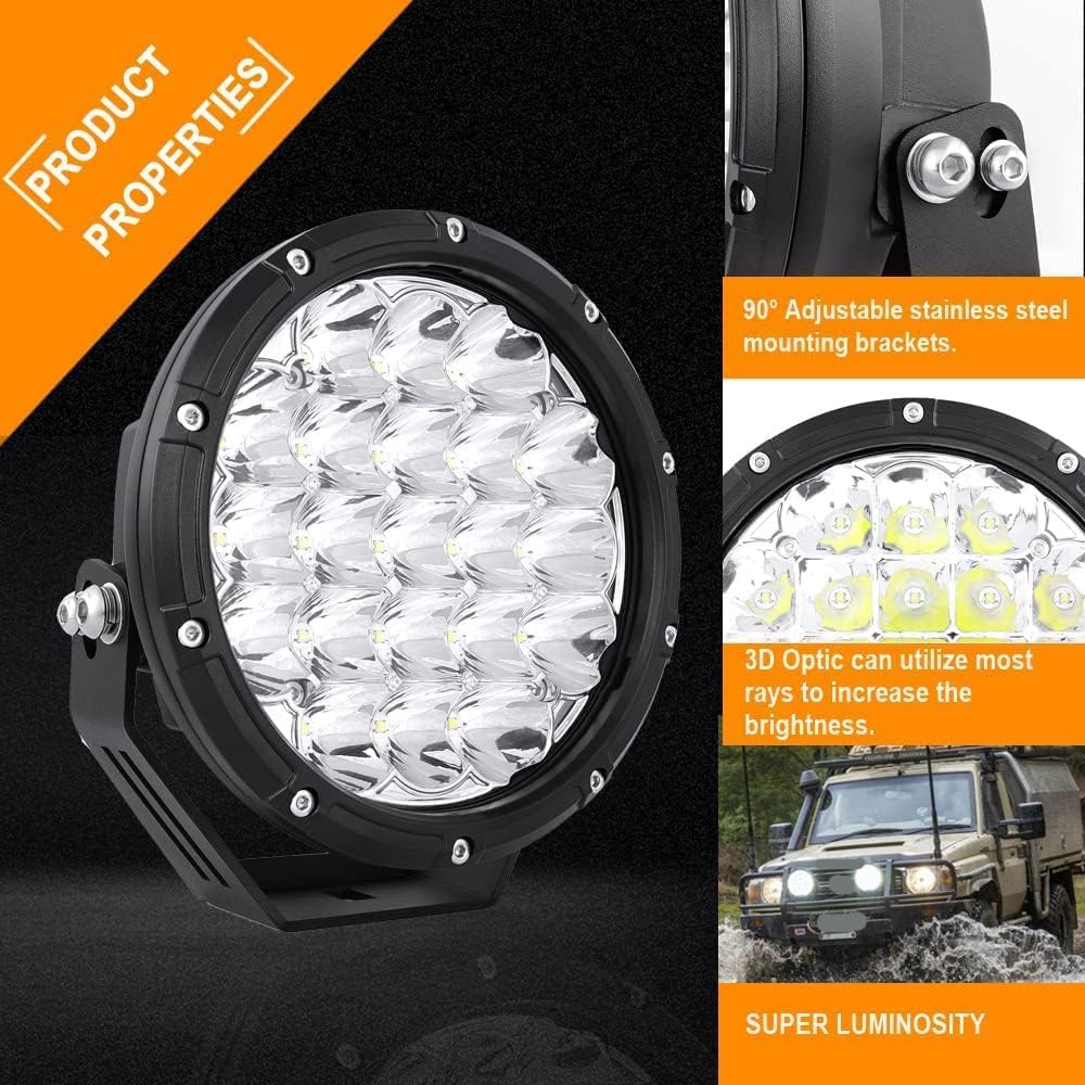 Amber driving beam from BIGLION.X offroad light improves visibility in fog