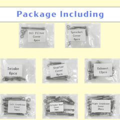 Oil filter cover bolts from BIGLKNM resist wear and protect engine components.