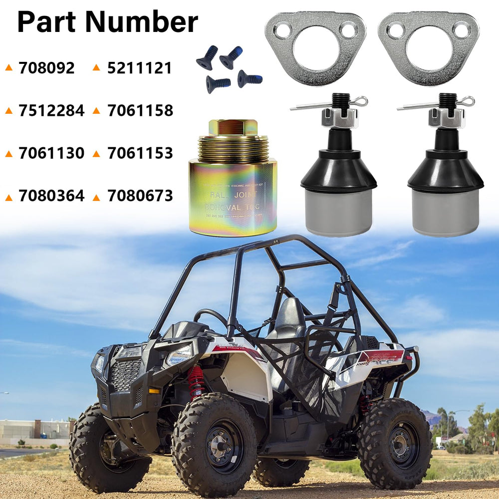 A technician uses the BIGLKNM tool on a Polaris ATV for easier joint removal