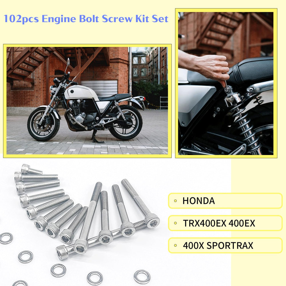 Right crankcase cover bolts by BIGLKNM ensure secure, precise fit.