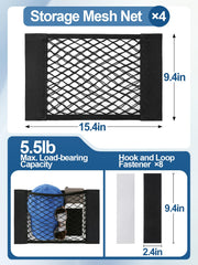 Easy installation with included strips for space management