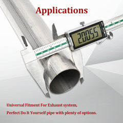 BIGREAT straight exhaust pipe supports flexible routing in custom projects