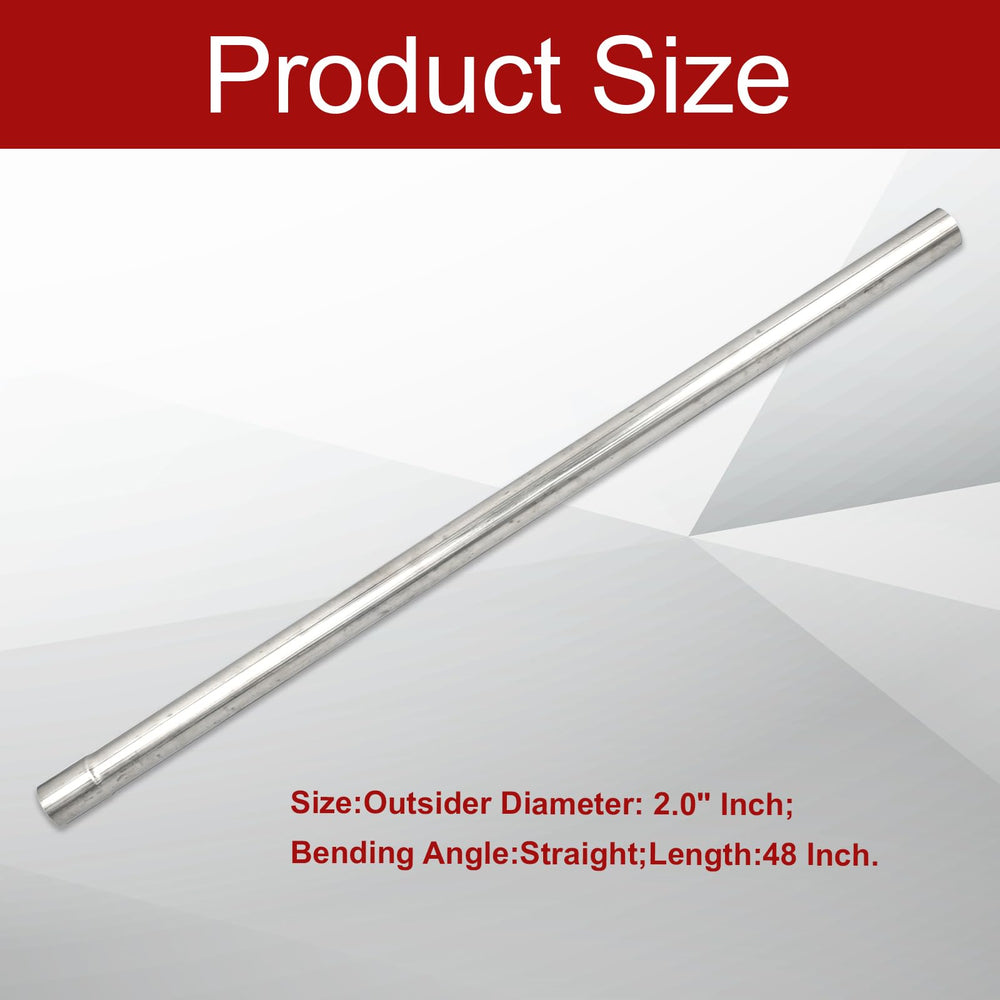 BIGREAT mandrel-bent straight exhaust pipe ensuring smooth interior flow
