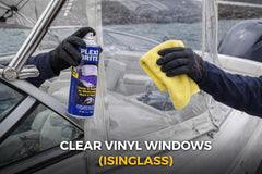 Bike Brite MC69000 protects boat windshields and isinglass while removing debris.