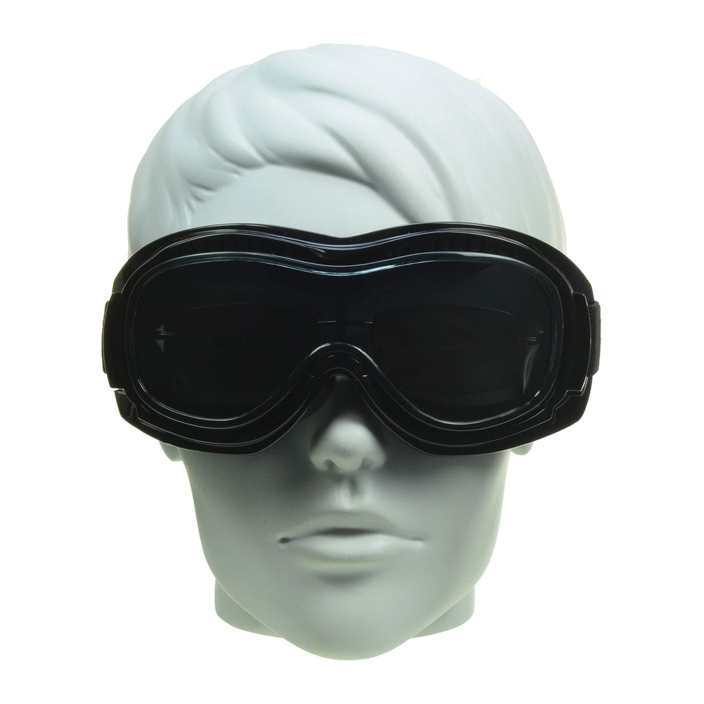 Bikershades adjustable elastic strap fits medium to XXL head sizes securely.