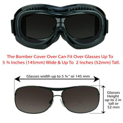 Bikershades memory-flex dual-layer foam enhances comfort and wind absorption.