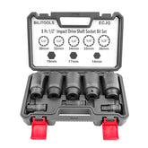 Bilitools 12-point axle nut socket set in case for quick access and organized work.