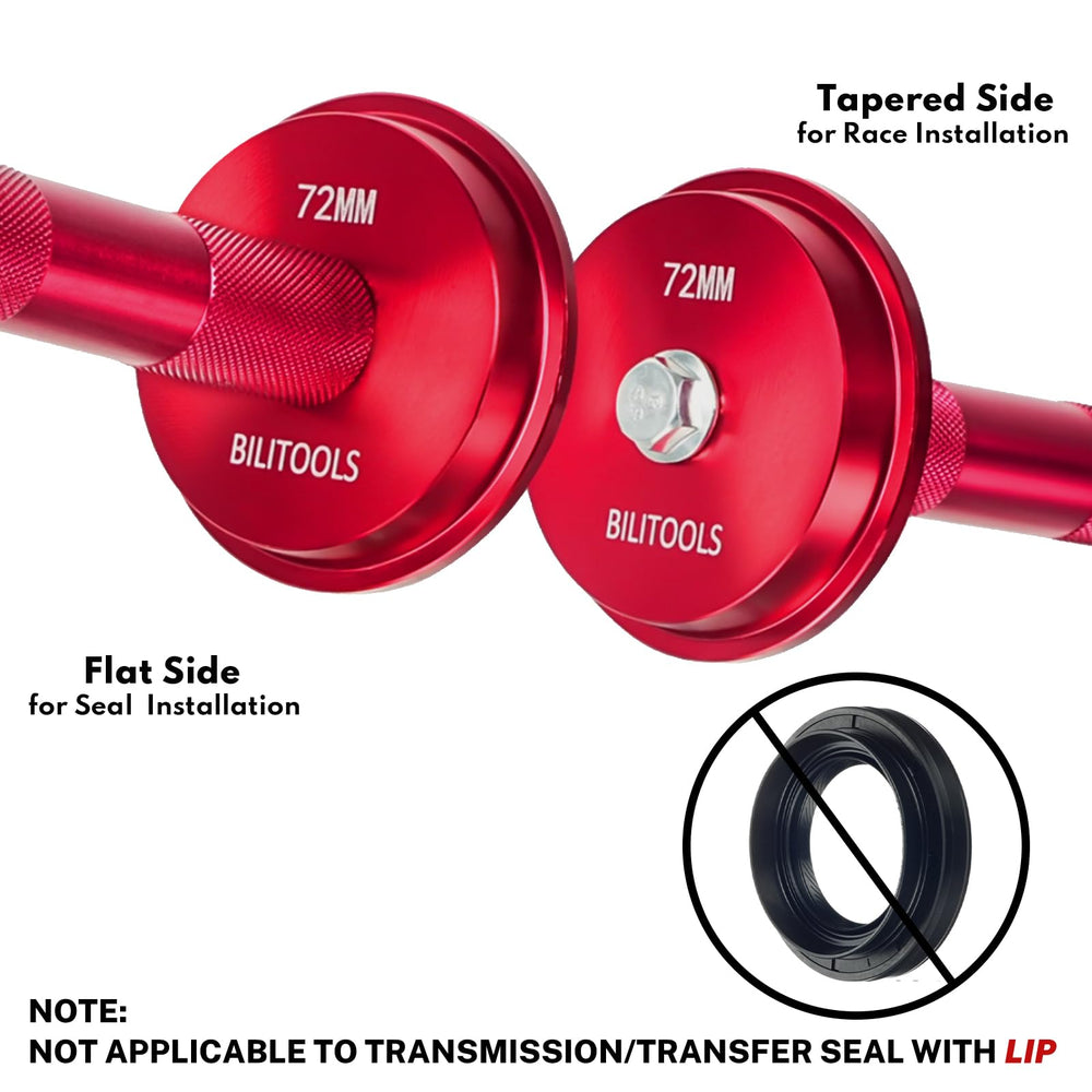 BILITOOLS adapter 50mm suited for mid-range bearing races with controlled force.