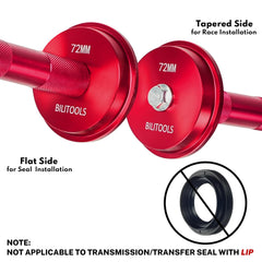 BILITOOLS adapter 50mm suited for mid-range bearing races with controlled force.