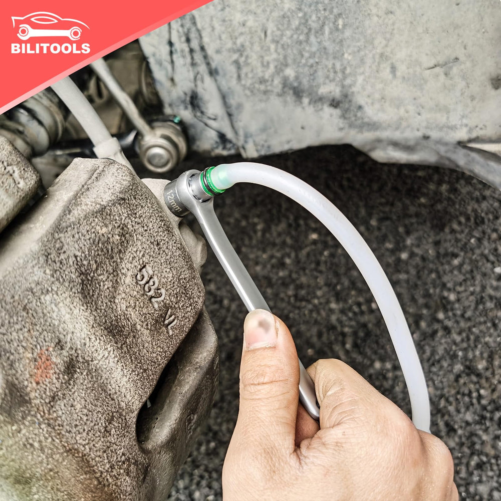 BILITOOLS brake bleeder wrench 8mm enables quick, clean bleeding without wheel removal