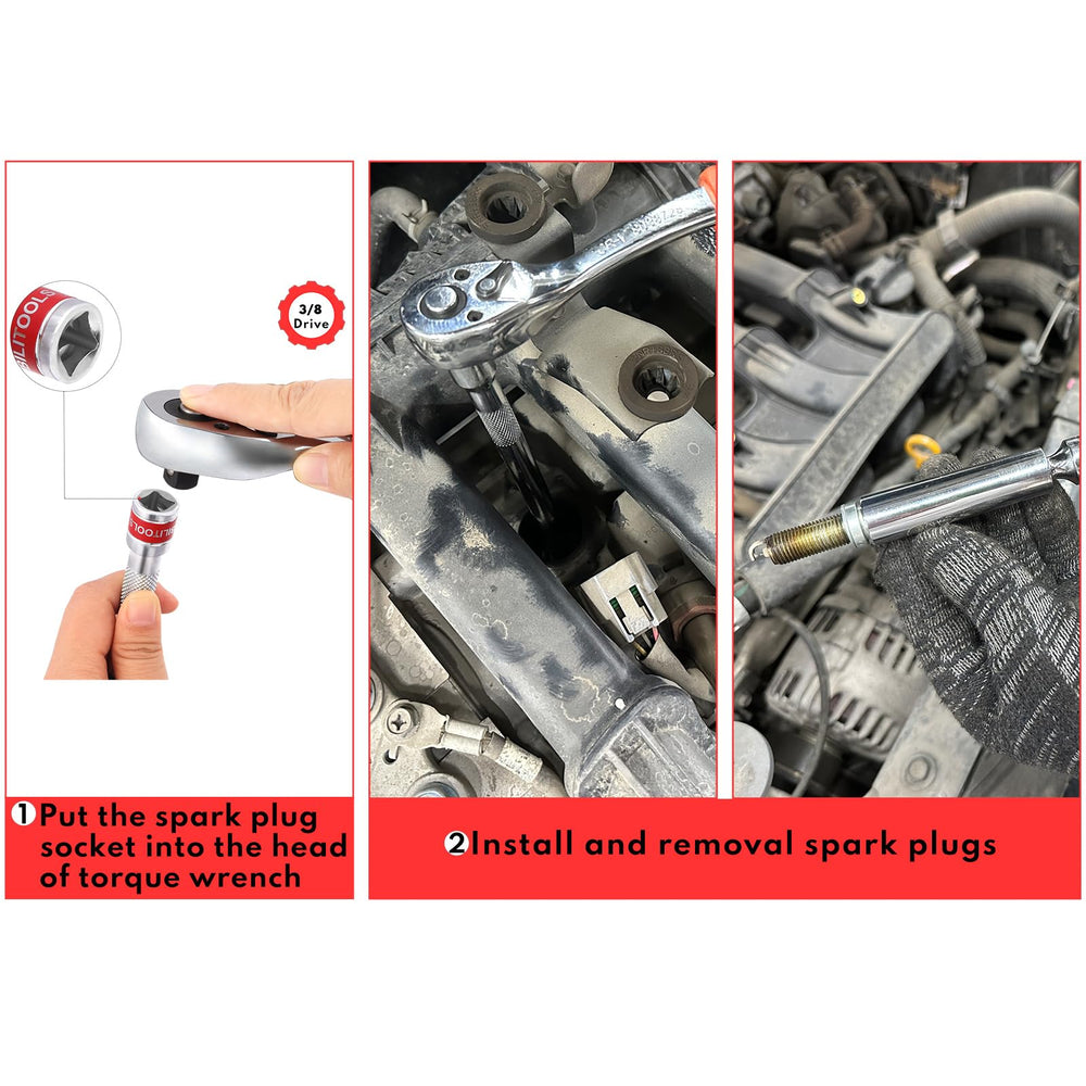 BILITOOLS chrome-vanadium finish resists rust and cleans easily.