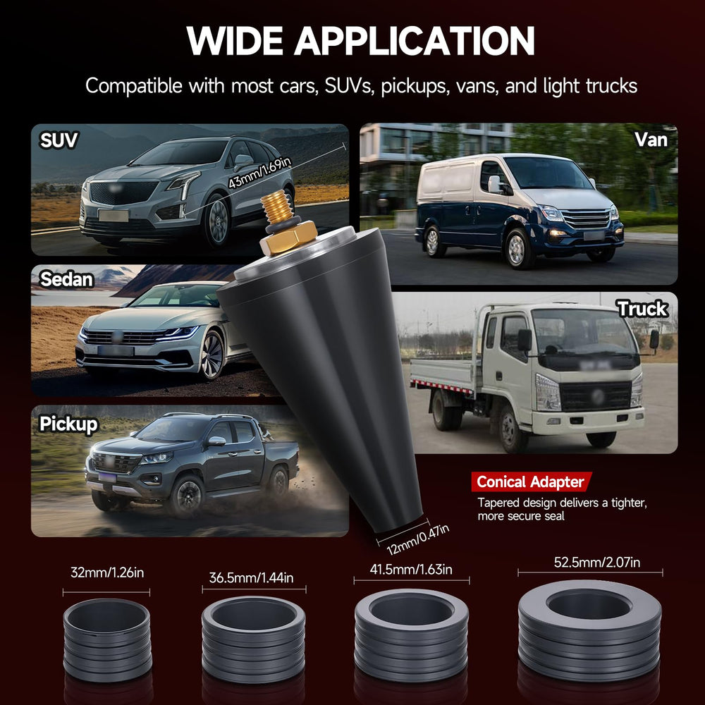 BILITOOLS conical adapter captured for versatile seal options
