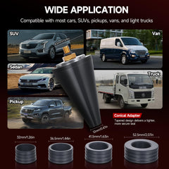 BILITOOLS conical adapter captured for versatile seal options