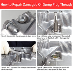 BILITOOLS copper washers pack helps seal repaired drain threads