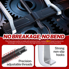 Durable CR-V steel construction of BILITOOLS gear puller
