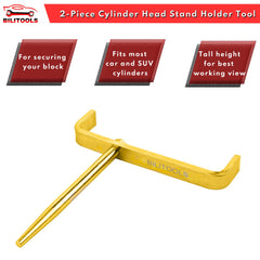 BILITOOLS cylinder head stand aids crack detection and wear analysis safely.