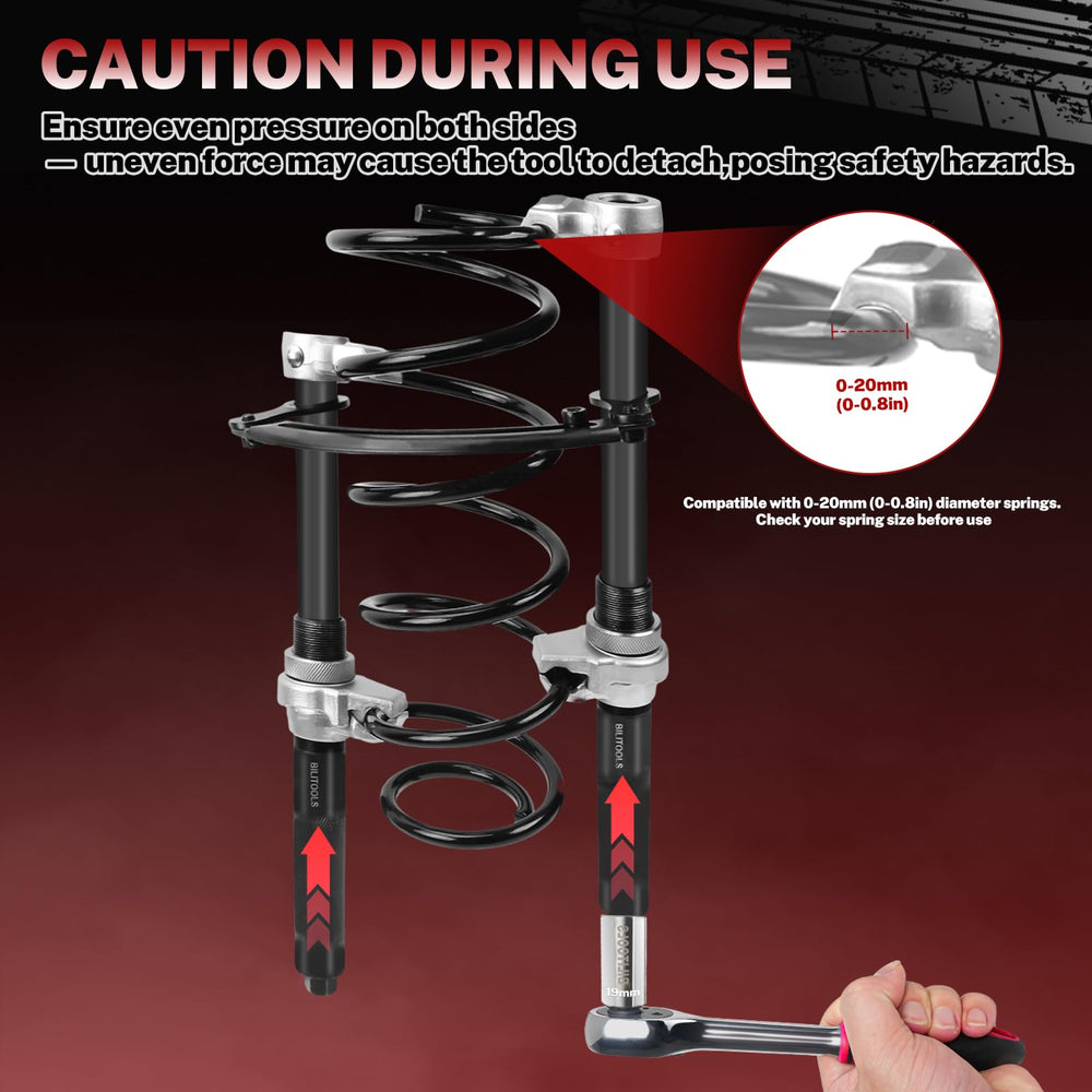 Easy hex-nut operation with greased threads for smooth use