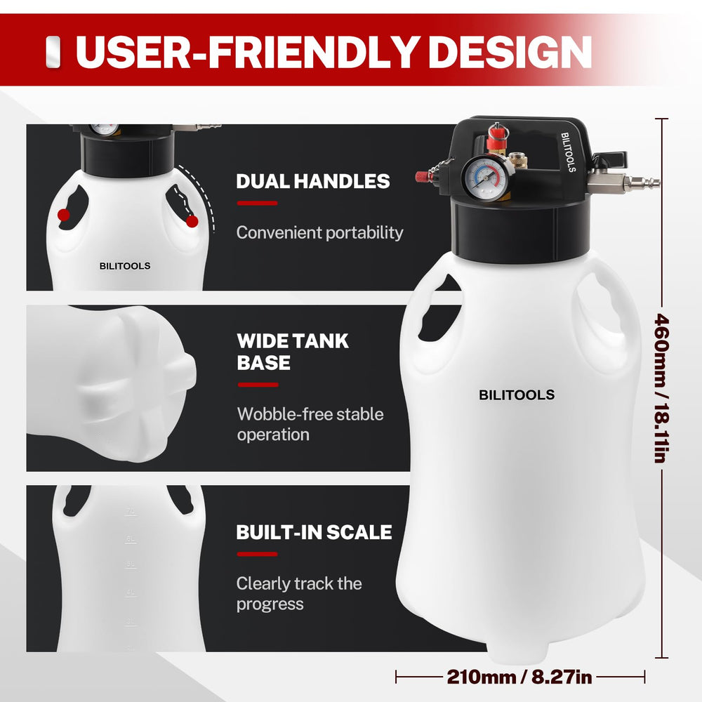 Compact case keeps adapters and hoses organized for shop or mobile service