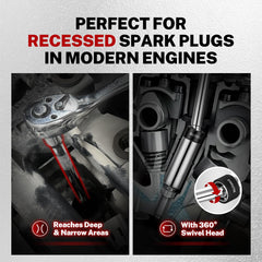 BILITOOLS spark plug socket case keeps sockets organized and portable.