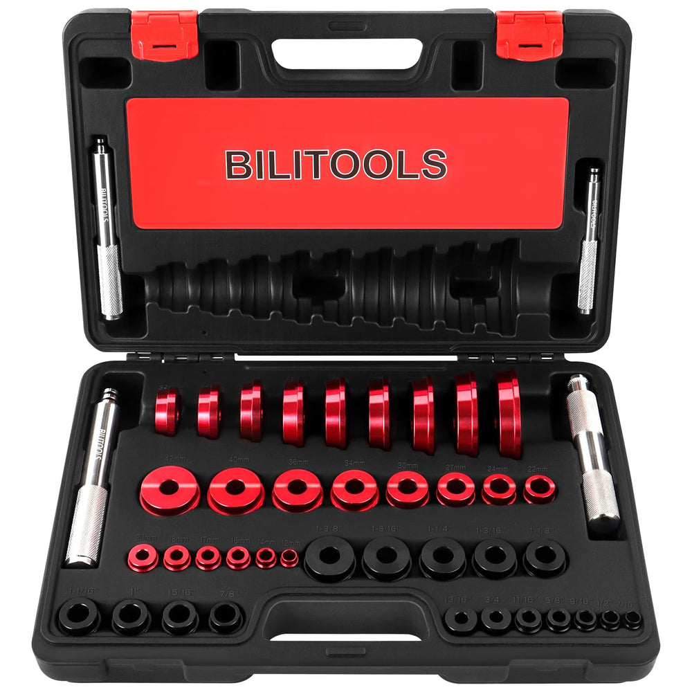 BILITOOLS bearing race and seal driver set for precise hub installation.