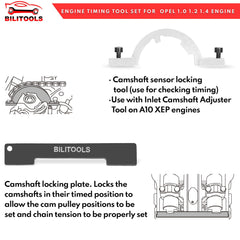 Bilitoools crankshaft locking pin secures position for timing procedures