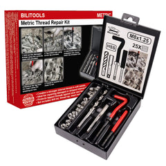 BILITOOLS M8x1.25 HSS drill ready for precision thread repair.