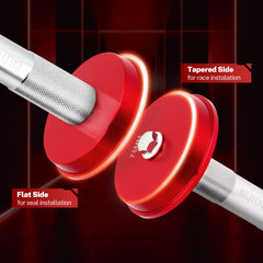 BILITOOLS non-marring heads protect hub surfaces during installation.