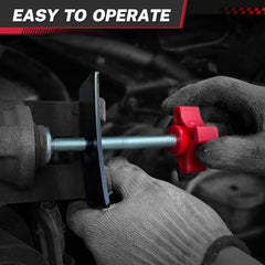 BILITOOLS piston retraction with pad spreader during brake service.
