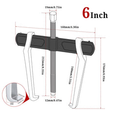 BILITOOLS six-size gear puller set covers parts from small to large.
