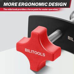 BILITOOLS swivel joint at 29.9mm enables precise, even piston compression.