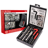 BILITOOLS thread repair kit in its sturdy case for easy transport and field work.