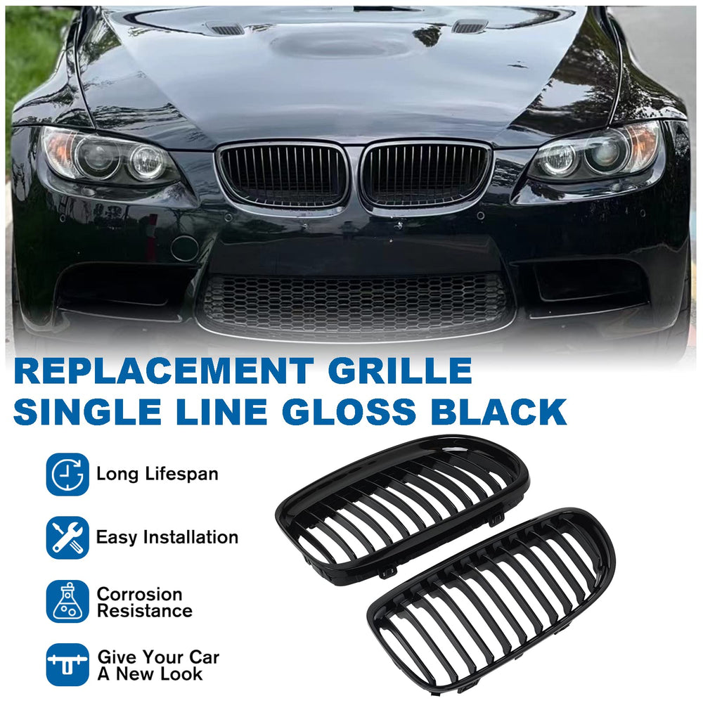BILLDIO E90 grille fit for 2009-2011 E90 and E91 models ensures precise replacement