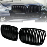BILLDIO front bumper kidney grille in glossy black enhances BMW X5/X6 exterior
