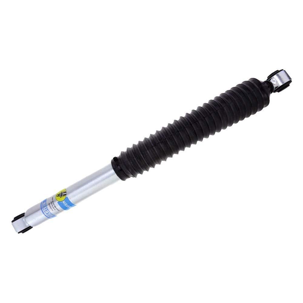 Bilstein 5100-series rear shock assembly showing rugged construction for long-lasting use