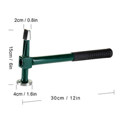 BinaryABC auto body hammer showing planishing tip for dent smoothing
