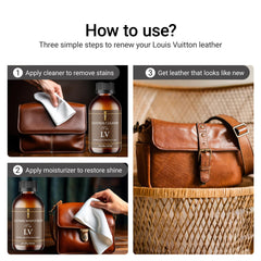 Bingbrofam cleaning cloth evenly applying product on leather surface