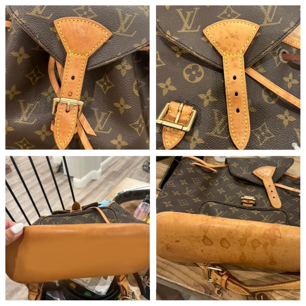 Bingbrofam leather shoes being conditioned for lasting suppleness