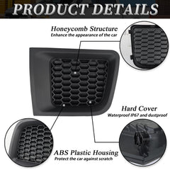 BINQIGOO grille cover side view highlights secure attachment, no modification required