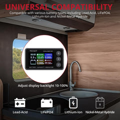 BINTA adjustable backlight and sleep mode extend readability and device life