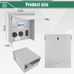 Binwacool lockable RV panel door enhances security at outdoor locations.