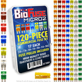 BIOFUSE Micro2 ATR 120-piece fuse assortment for automotive and marine circuits