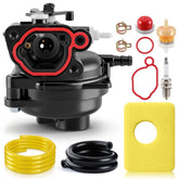 BioLion carburetor kit front view for lawnmower engines, a complete replacement set.