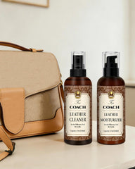 BIOOICH leather care packaging view highlights premium branding.