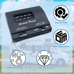 BIPIMIFI 7330F3852 RV thermostat control panel for heating and cooling