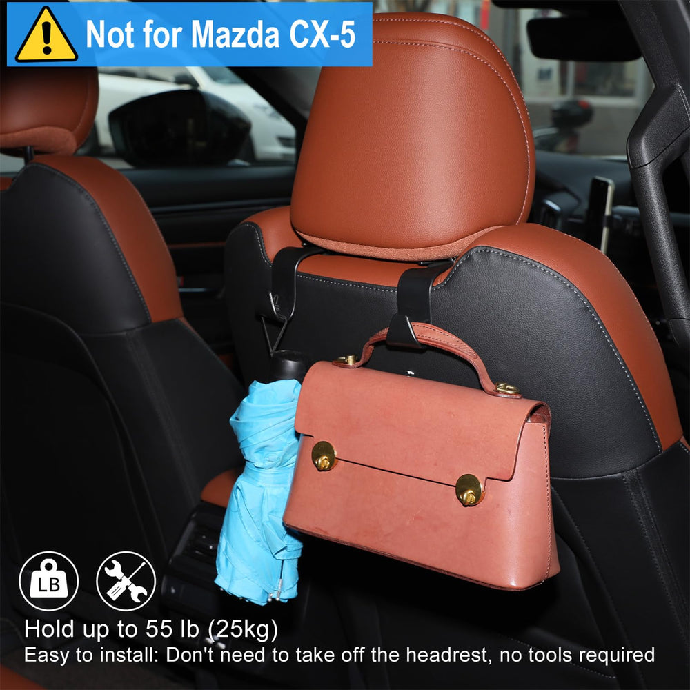Birbenben headrest hooks for Mazda CX-50, convenient bag and grocery mounting