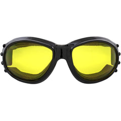Birdz Eagle padded goggles designed for all-weather motorcycle use