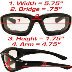 Birdz Oriole anti fog coating maintains clear vision in humid weather.