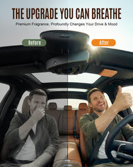 Bispoy car interior with wood air freshener adds a premium, subtle fragrance.